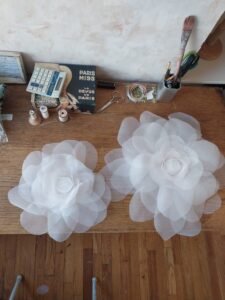 Hand Rolled Silk Flowers